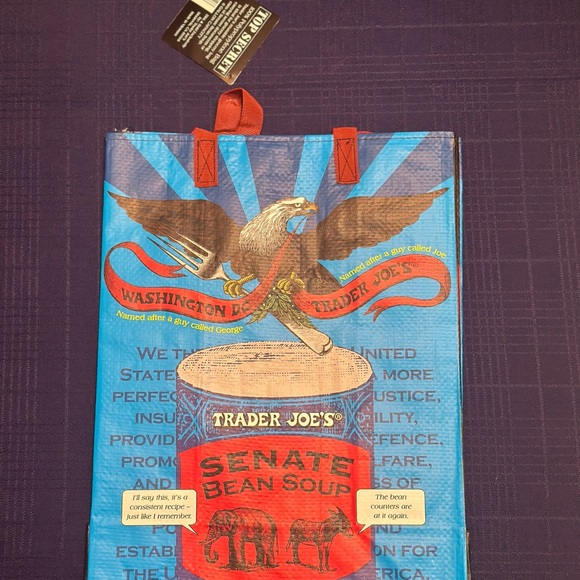 Pack of 6 Trader Joe's State Reusable Tote Bags Pack - Picture 11 of 13